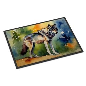 NEW Wolves Wolf Doormat Front Door Mat Indoor Outdoor Rugs for Entryway, Non Slip Washable Low Pile, 18H X 27W