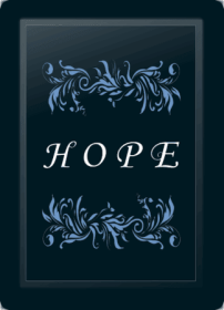 Hope Floral Horizontal Blue Logo Panel (Logo Panel Size: 30" Panel For All Other Chairs)