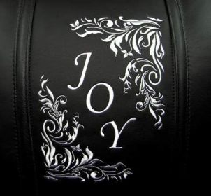 Joy Floral Diagonal Silver Logo Panel (Logo Panel Size: 30" Panel For All Other Chairs)