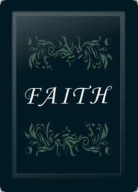 Faith Floral Horizontal Sage Logo Panel (Logo Panel Size: 24" Panel for Xpression Gaming Chair Only)